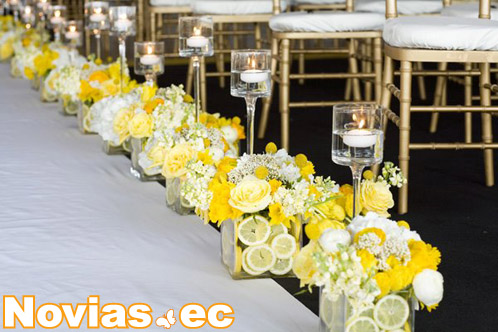 boda en color amarillo y lemon